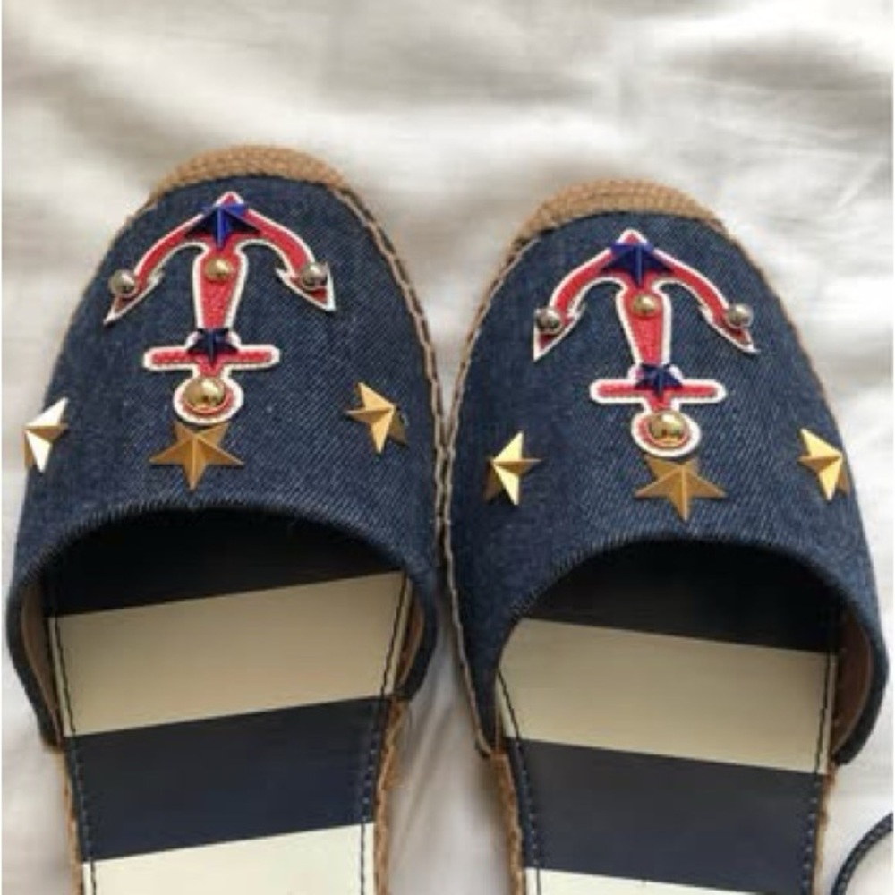 Dolce & Gabbana Size 39 Embroidered Nautical Espadrilles – Authentic